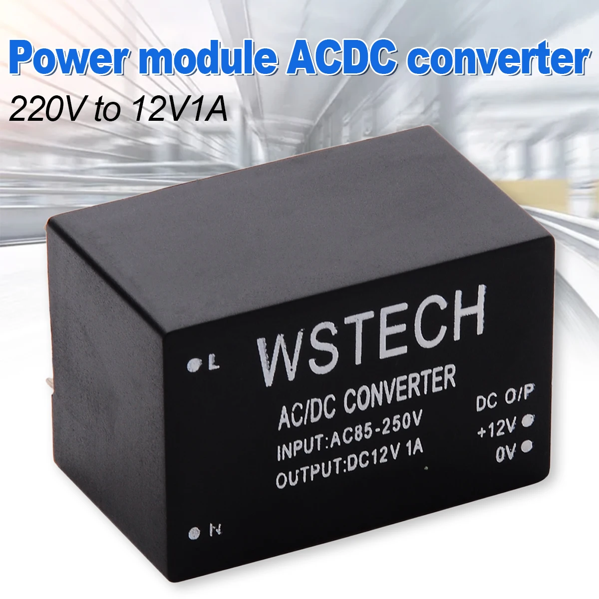 1pc Durable AC-DC Converter Power Supply Module Board 38*25*22mm 110V 220V 230V to DC 12V 1A Switching Power Supply Module
