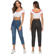 Новинка Весна Горячая мода личности молния женские ноги брюки укороченные с высокой талией брюки тонкие женские джинсы повседневные женские джинсы