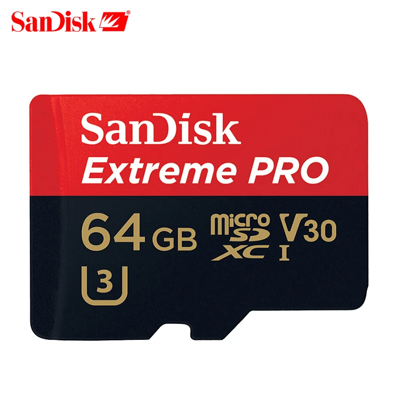 

SanDisk Extreme PRO MicroSDHC/SDXC 32GB 64GB Extreme 128GB Micro SD Class 10 UHS-I MicroSD Card TransFlash Memory Card U3 4K UHD