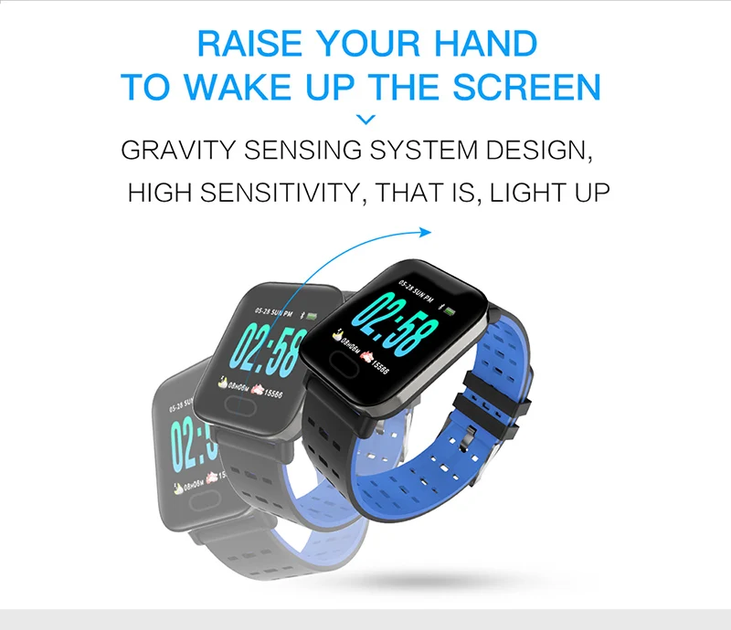 

running heart rate watch,unique smart sports watch man waterproof led,outdoor fitness health watch iphone luminous hot sale