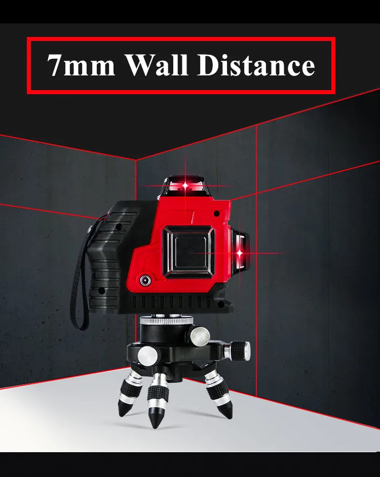 2018 New 12Lines 3D Laser Level Self-Leveling 360 Horizontal And Vertical Cross Super Powerful Red Laser Beam Line