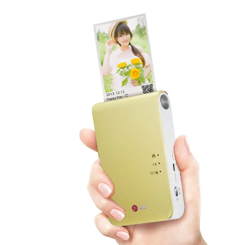 Android iOS smartphone color printer, mini wireless bluetooth photo printer, pocket color photo