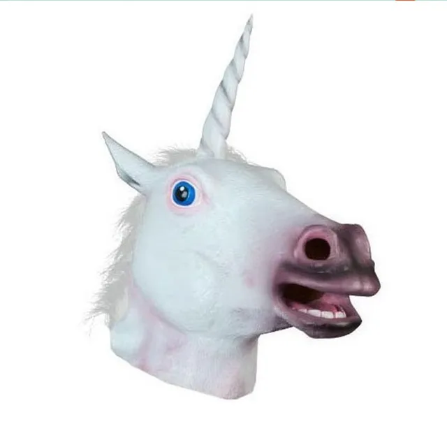 halloween unicorn head mask cosplay adult animal latex hood tricky halloween unicorn head mask cosplay adult animal latex hood tricky god horse fetish mask christmas carnival