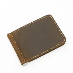 Винтажный кожаный бумажник Crazy Horse Pickup Caps