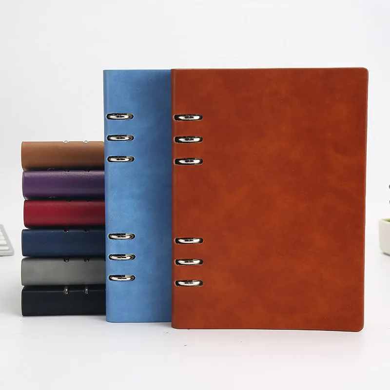 

Loose-leaf Notebook Customization B5pu Leather Creative Hollow Book A6 Hole Business Office Simple Notepad
