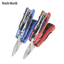 4 polegada multi bolso mini dobrável alicate faca portátil ao ar livre ferramentas manuais multifunções edc 4 cor