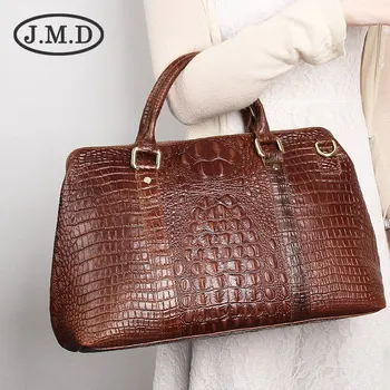 

J.M.D High Quality Leather Alligator Pattern Women Handbags Dufflel Luggage Bag Fashoin Men's Travel Bag Shoulder Bag 6003