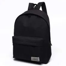 2018 Men Male Canvas Black Backpack College Student School Backpack Bags for Teenagers Mochila Casual Rucksack Travel Daypack