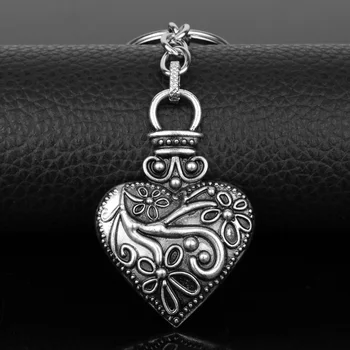 

dongsheng The Vampire Diaries Keychain Caroline Forbes Heart Key Ring Men Women Vervain Keyring Key Chain Key Holder Gifts -50