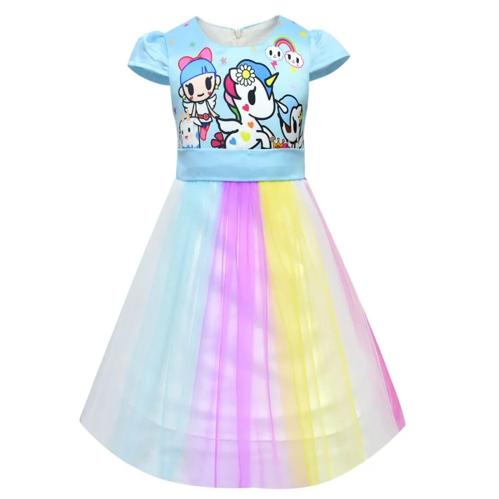 Sleeveless Unicorn Princess Party Dresses -Unicorn Fashion