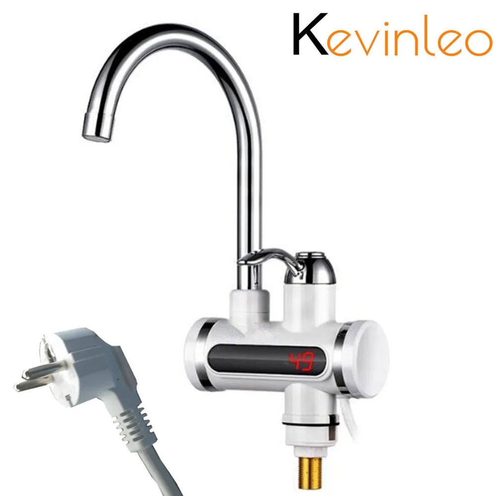 Kitchen Tankless Water Heater 220V 3000W Electric Faucet Hot Boiler Water Electric Heating Tap Element with Temperature Display цена Kitchen Tankless Water Heater 220V 3000W Electric Faucet Hot Boiler Water Electric Heating Tap Element with Temperature Display цены онлайн