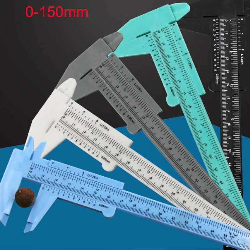 1 шт. 130/150 мм мини пластиковый раздвижной штангециркуль суппорт прибор измерение инструмент линейка