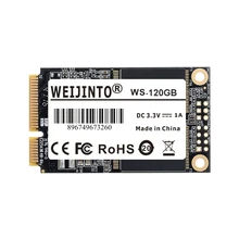 WEIJINTO mSATA SSD 120 ГБ 128 ГБ мини SATA III 3 твердотельный накопитель Жесткий диск 128 ГБ для ноутбука сервер