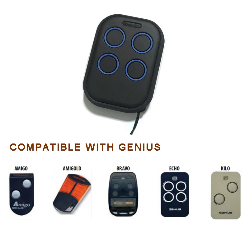 

Multi Frequency Auto Scan 280MHz - 868MHz Remote Control Duplicator Clone GENIUS ECHO AMIGO BRAVO KILO AMIGOLD