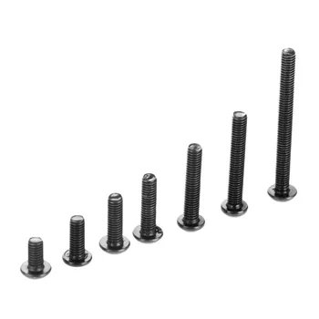 

50Pcs M3 Hexagon Socket Round Head Screws Hex Socket Screw Black Furniture Fastener Bolt M3 * 6mm/8mm/10mm/12mm/16mm/20mm/30mm