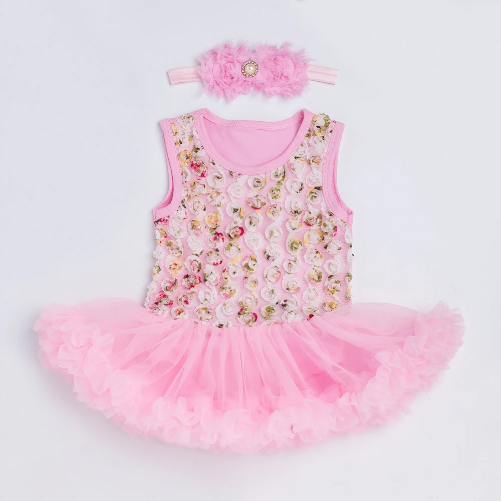 

Red Mesh Girls Dress Newborn Baby 2017 Elegant Wedding Baby Romper Dress for Birthday Gift Dress Baptism Cute Pink Baby Clothes