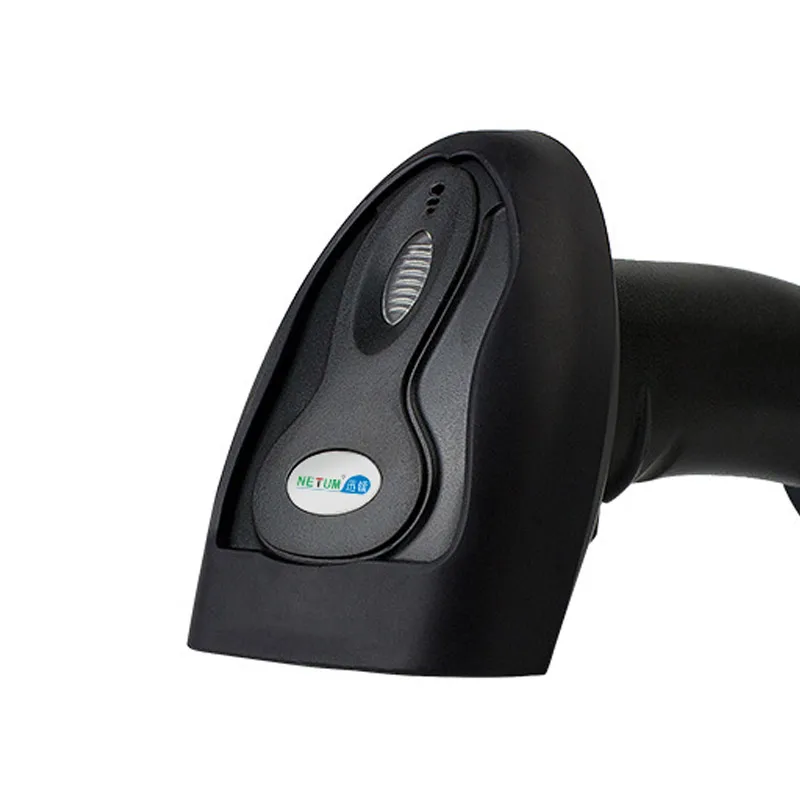 NETUM K2 اللاسلكية/السلكية 2.4 جرام الليزر الباركود ماسحة ليزر قارئ الباركود USB واجهة CE الأسود المحمولة المحمولة ماسحة