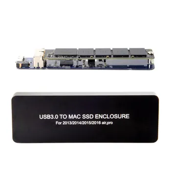 

Jimier Mac book Air Pro 2013 2014 2015 2016 SSD Portable Case USB 3.0 to 16+12 Pin Mobile Box HDD Enclosure Micro USB 3.0 Cable