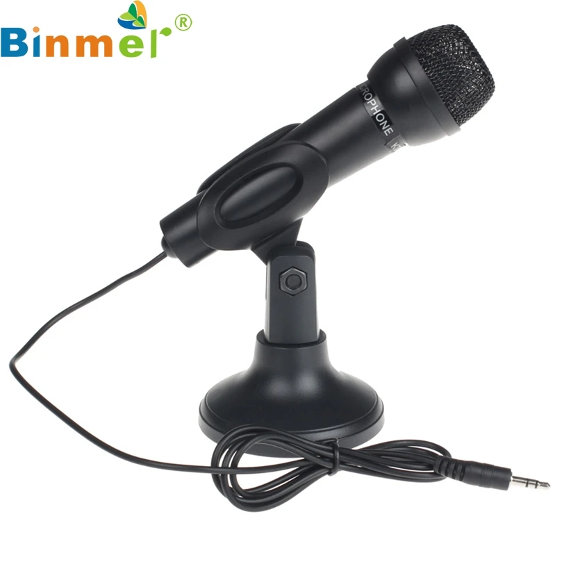 

BINMER For Desktop PC 3.5mm Net Chat KTV Speech Microphone MIC Stand Mount Futural Digital AP18