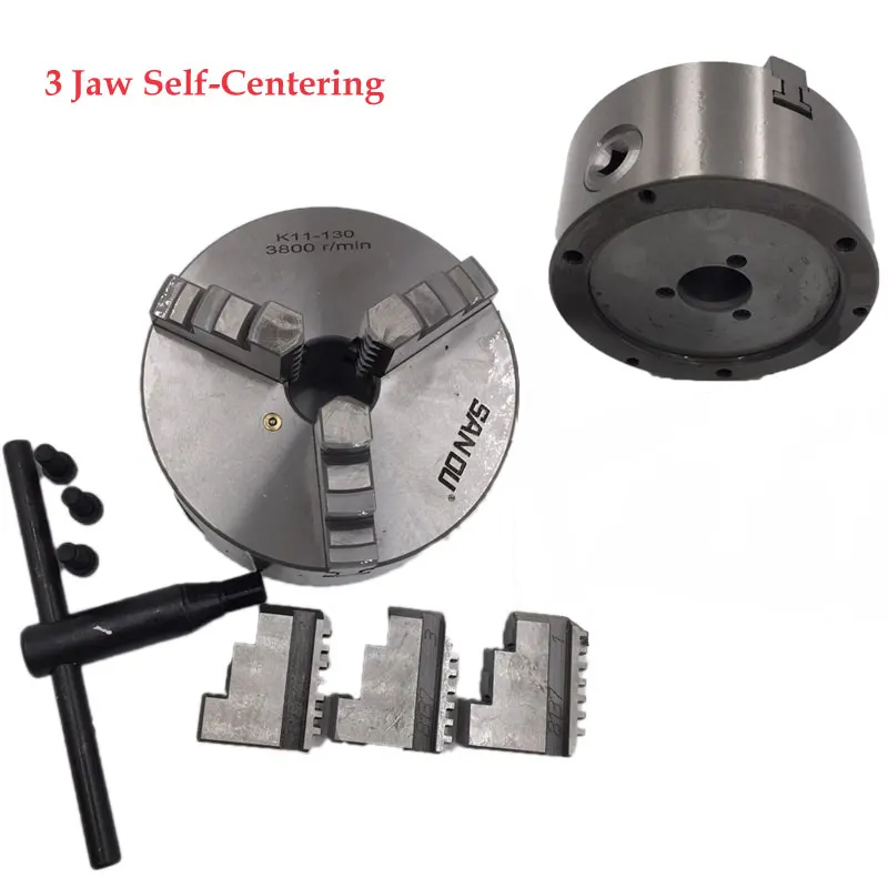 3 Jaw Lathe Chuck 80mm 100mm 125mm 130mm 160mm 200mm Self centering