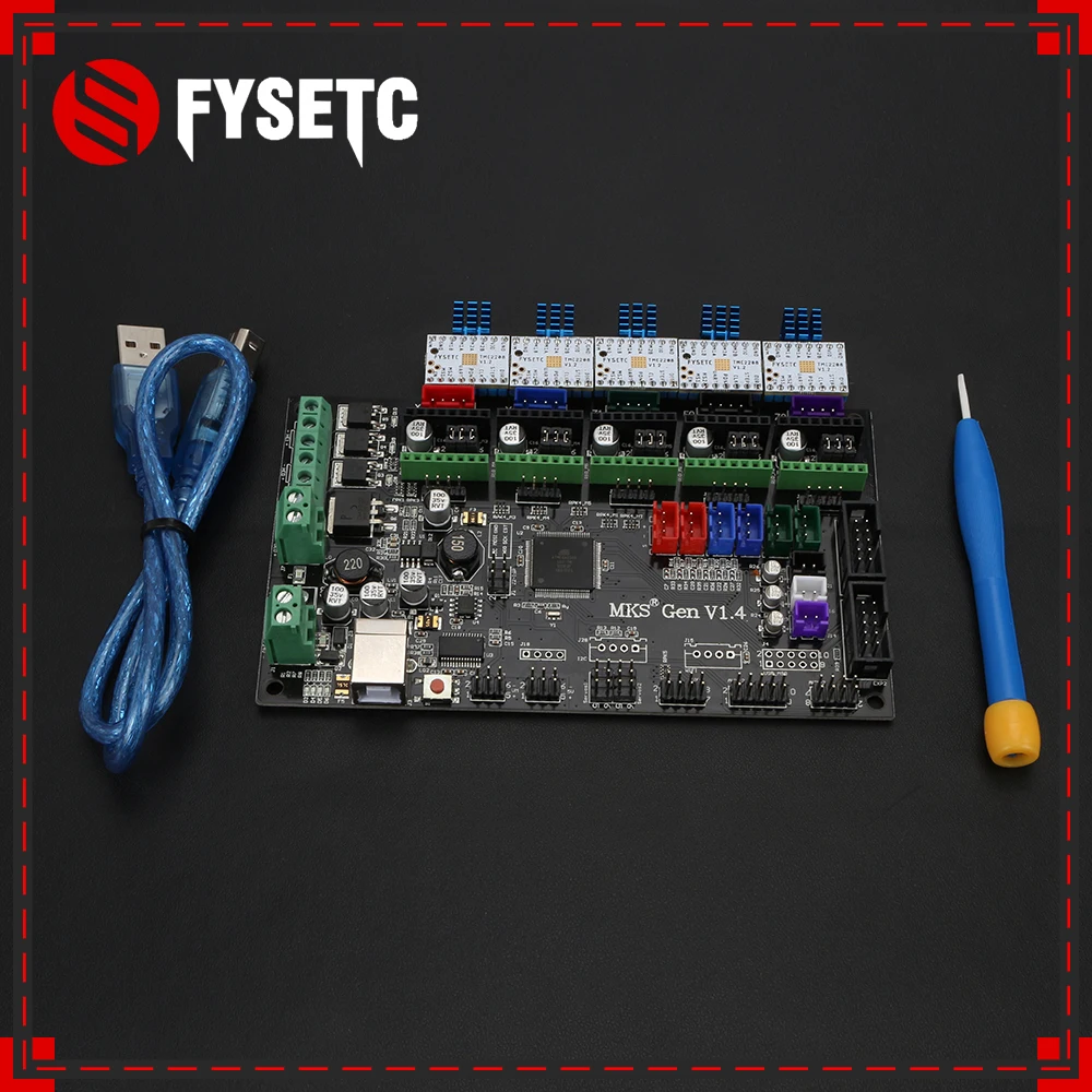 

Gen V1.4 Control Board Mainboard + 5PCS TMC2208 V1.2 Stepper Motor Compatible With Ramps1.4/Mega2560 R3 3D Printer Parts