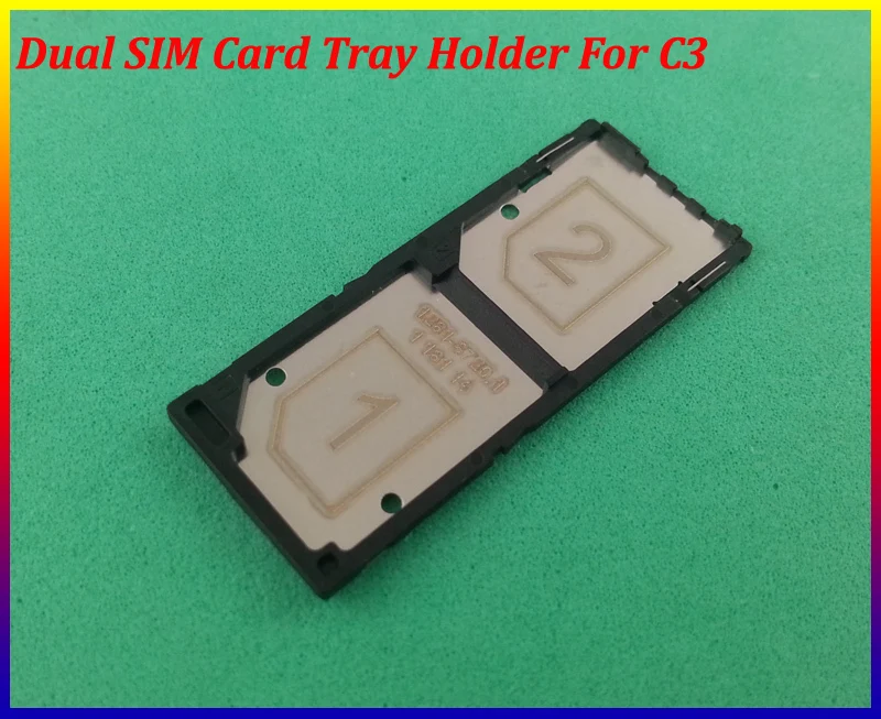 HAOYUAN. P. W один/две sim-карты лоток держатель Слот чехол корпус Обложка для sony Xperia C3 S55T S55U D2503 10 шт./лот