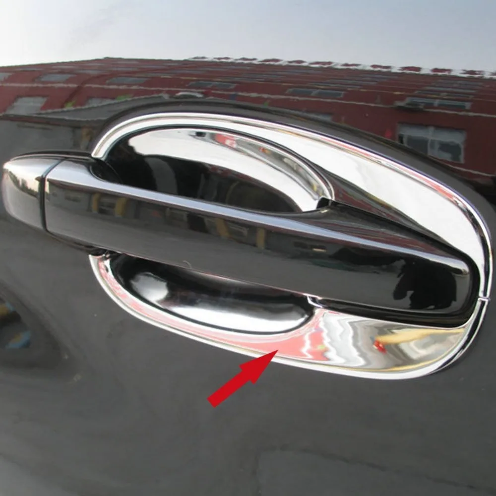 

8 pcs Brand New ABS Generic Chrome Door Handle Bowl Cover Trim Fit For Subaru Forester 2015 2016 2017