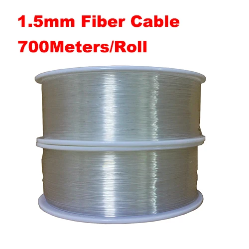 

1.5mm diameter 700m/roll PMMA fiber optic cable end glow Optic Fiber Lights for decoration lighting