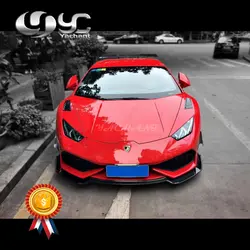 Корпус из углеродного волокна комплект подходит для 14-16 Huracan LP610-4 Revo RZ Стиль обвес Спереди боковые губы юбки задний диффузор GT Крыло