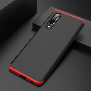 

50PCS 360 Degree Full Cover For Huawei P30 P20 Lite P10 Plus P Smart 2019 Y7 Pro Y9 Y6 Prime Phone Case 3 In 1 Hard PC Back Case