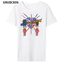 Gruiiceen модные шикарные Для женщин футболка Топы корректирующие Лето Изделие из хлопка с короткими рукавами топы, футболки Круглый Средства ухода за кожей шеи принт футболка sg-0819434