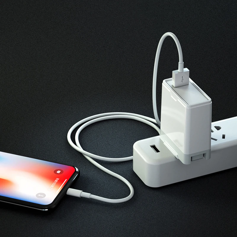 Konsmart 1 м USB кабель для быстрой зарядки для iPhone X 8 7 6s 6 Plus 5S se iPad Pro mini Air iPod быстрое USB зарядное устройство Шнур питания