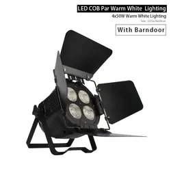 4x25 Вт Par Led COB теплый белый, холодный белый Светодиодный прожектор DJ свет 4/8 Канал DMX сценическое освещение для вечеринок и дискотек SHEHDS luces