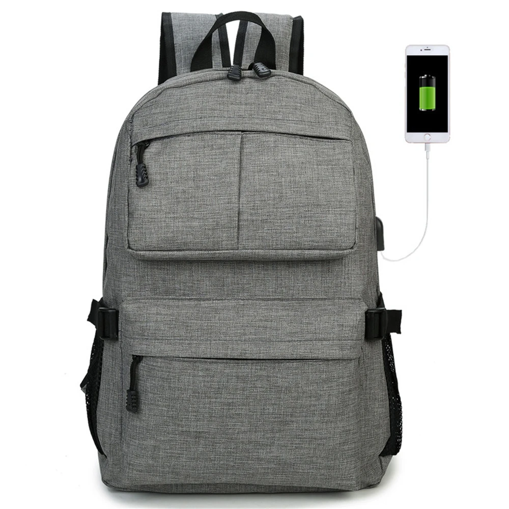

Backpack junior high school student bag external USB charging backpack Han Chao College wind high school female student backpack