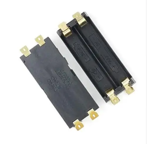 1Pcslot 2 Aaa Battery Holder Smd Smt High Quality Box With Bronze Pins Tbh 3A 2A huismerk kopen in de aanbieding