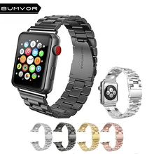 Luxury Stainless Steel metal band Strap for Apple Watch 44/40/42/38MM bracelet wrist belt Watchband for iWatch4/3/2/1 Accessorie