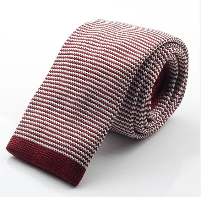 GUSLESON новые модные мужские брендовые тонкие дизайнерские мужские трикотажные галстуки на шею галстук Узкий Тонкий Галстуки для мужчин - Цвет: 26