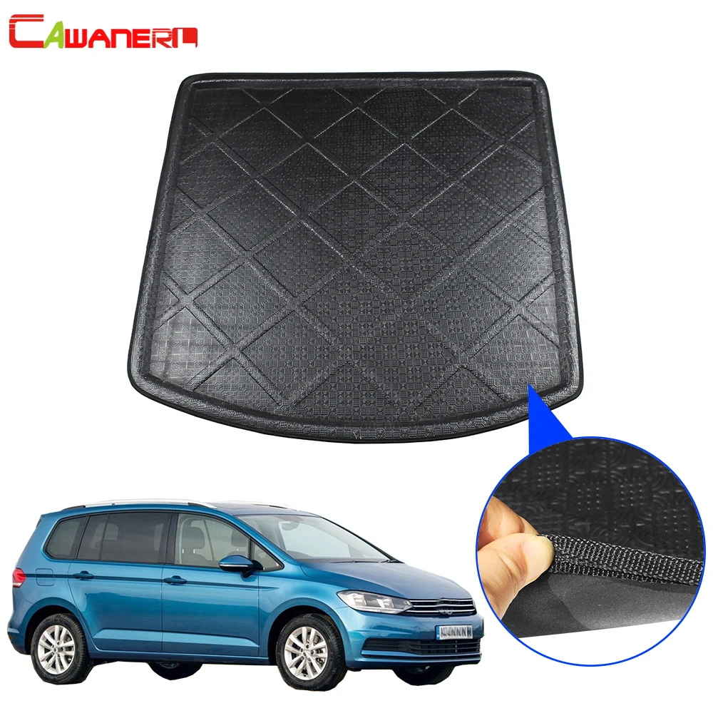 

Cawanerl Car Trunk Mat Floor Tail Boot Tray Liner Cargo Carpet Luggage Mud Pad Accessories For Volkswagen Touran 2004-2015