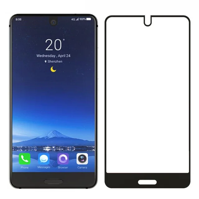 2.5D 9H высококачественное закаленное стекло для Sharp Aquos S2 полное покрытие Защитная