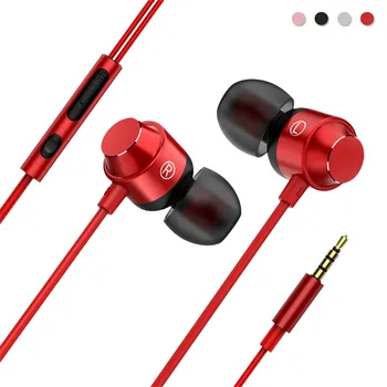 

CARPRIE Earphones 3.5mm Magnetic Metal In ear Stereo Microphone Headset Super Bass Music Earphone td1005 Dropship