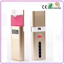 Multi-Function External Battery Mobile Power Bank for iphone + Nano Facial Handy Mist Sprayer Face Steamer