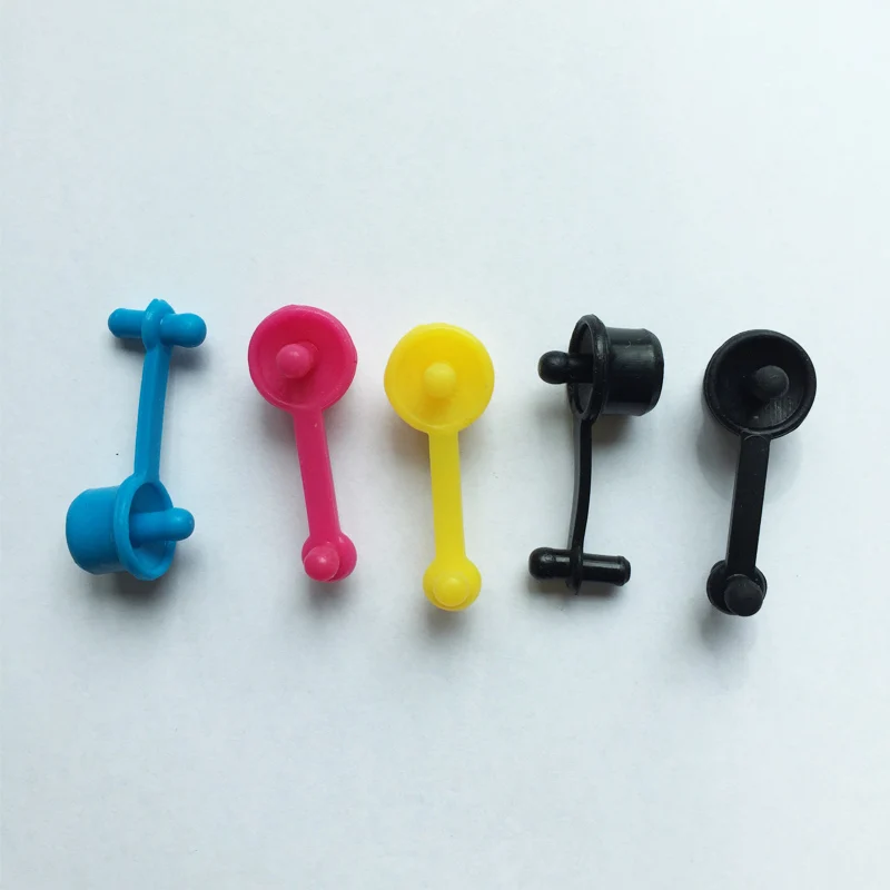 

Quality 5 Pcs Sealed Color Plug CISS Ink Tank Bottle Cover Worldwide Using For Brother Epson Canon HP Printer