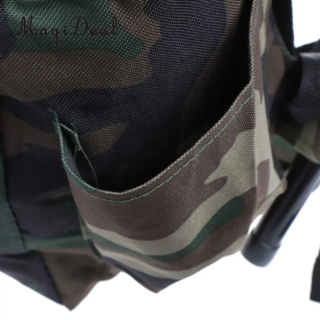 MagiDeal 2 in 1 Oxford Cloth Fishing Stool Tackle Backpack Foldable Seat Camping Hunting Rucksack wear-resistance fishing Tool