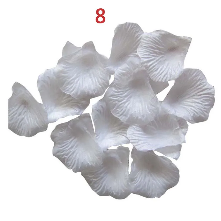 Rose Petals Wedding Accessories 1000 pieces / lot Cheap Petalas Artificiais Rose Petals Flowers Wedding Decoration Beautiful - Цвет: 1000 pieces white