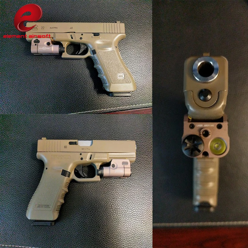 Lumens de Luz Branca à Prova Elemento Airsoft Tactical Ultra Red Dot Laser Compact Pistol Flashlight Combo Mini Led 200 d' Água Xc2 6 Elemento Airsoft Tactical XC2 Ultra Red Dot