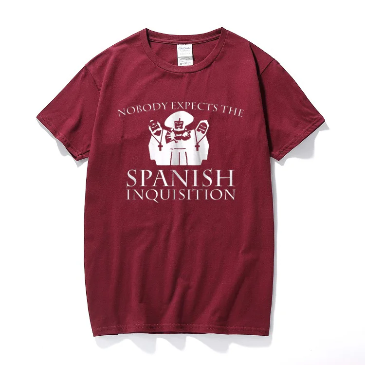 Camiseta de manga corta de algodón divertida presente regalo Monty Python camiseta de verano
