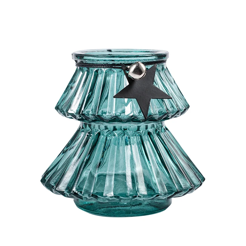 НОВАЯ РОЖДЕСТВЕНСКАЯ стеклянная ваза Европейская имитация плоти ваза Рождественская елка подсвечник для дома украшения