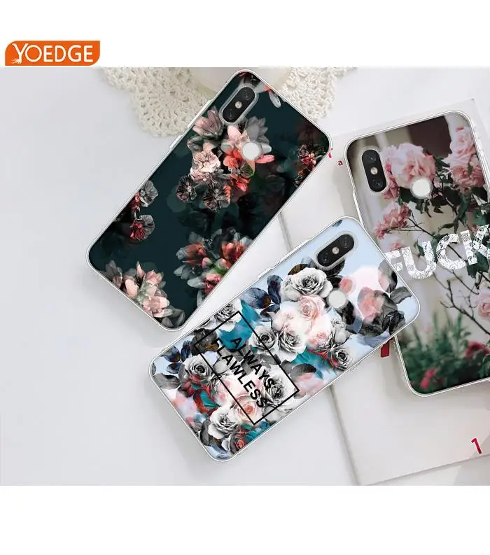 

Flower Elegant Phone Case For Xiaomi Redmi 3 3S 4A 4X 4 4S Pro Mi A1 Mi 5X Note 3 4 4X 5A S2 Pattern Durable Ultra Thin Coque