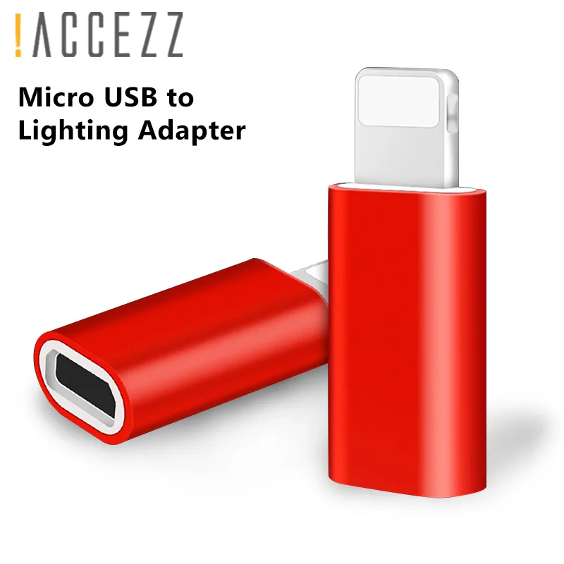 ACCEZZ Портативный Micro USB для освещения для Apple адаптеры для iphone X XS XR 6 7 5 Plus синхронизация зарядное устройство OTG мини конвертер для ipad