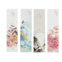 30 шт. многоцветный цветок серии Почтовые открытки закладки вечерние Творческий Бумага открытка